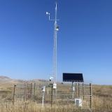 A mesonet station at the CSKT Bison Range in Montana. Photo credit: Elise Osenga.