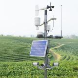 Weather station in a green field. Photo by Suwin, Shutterstock.