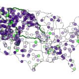 A map of the United States showing change in skill of modeled soil moisture using knowledge guided machine learning. Image Credit: Hoylman, University of Montana.