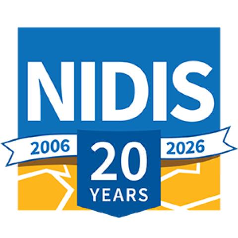 National Integrated Drought Information System 20th anniversary logo.