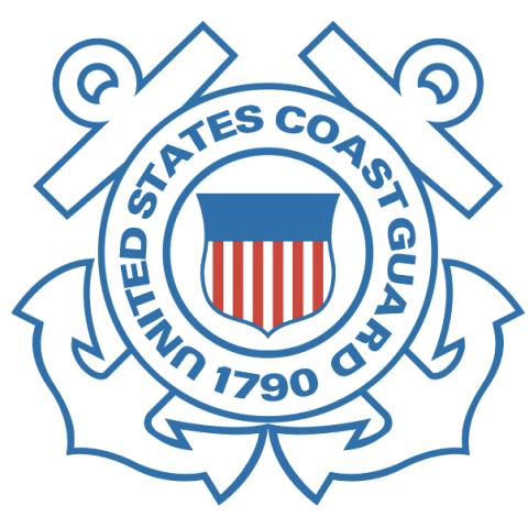 U.S. Coast Guard logo.