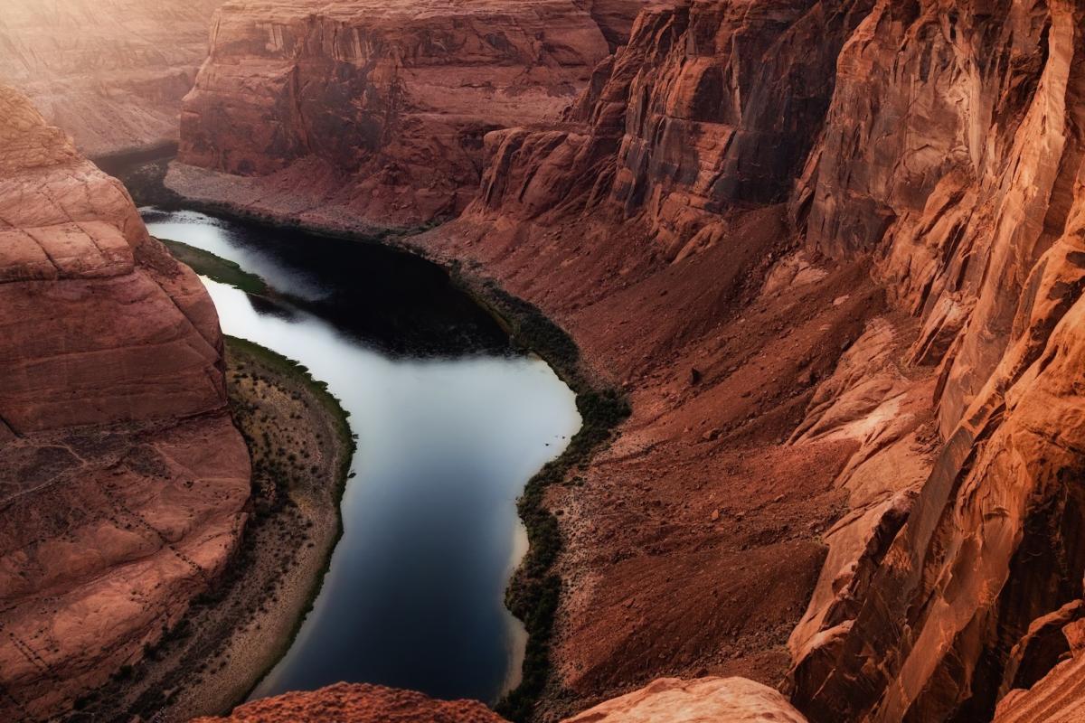Drought conditions causing low levels in the Colorado River. Credit: GoodFocused, Shutterstock.
