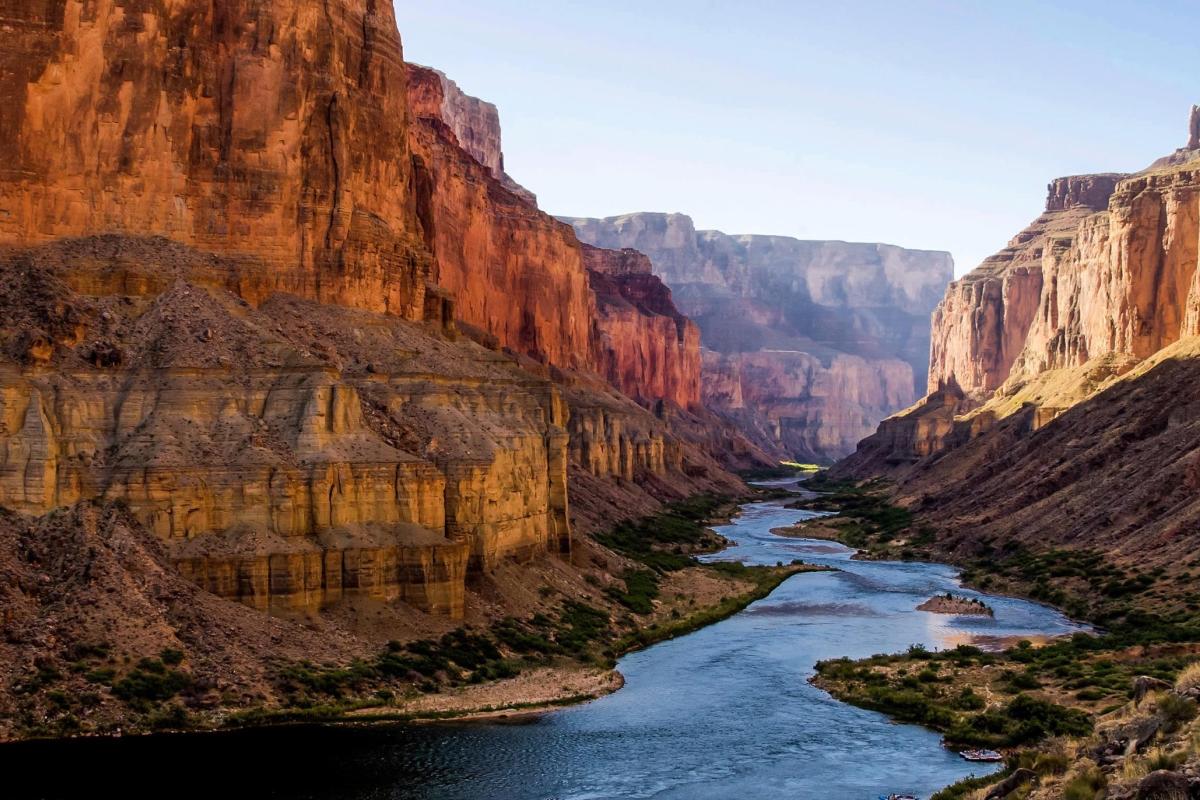 Colorado River running through the Grand Canyon