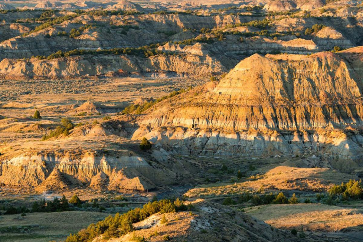 Rock formation in North Dakota