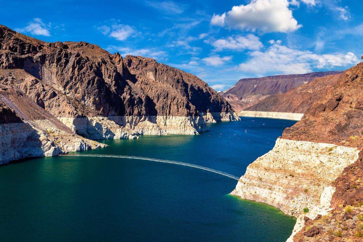 The Colorado River has been impacted by the Southwestern North American megadrought, including record low water levels on Lake Mead.